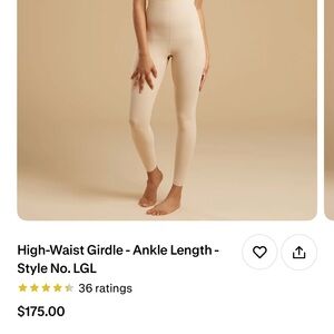 High-Waist Girdle Ankle Length - Cream